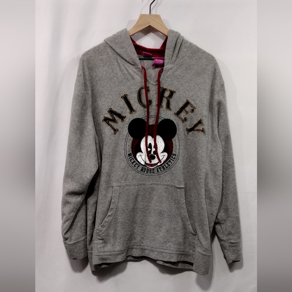 Disney Jackets & Blazers - Wonderful World of Disney Fleece Mickey Mouse Hoodie Women's 3X Gray Cozy Magic